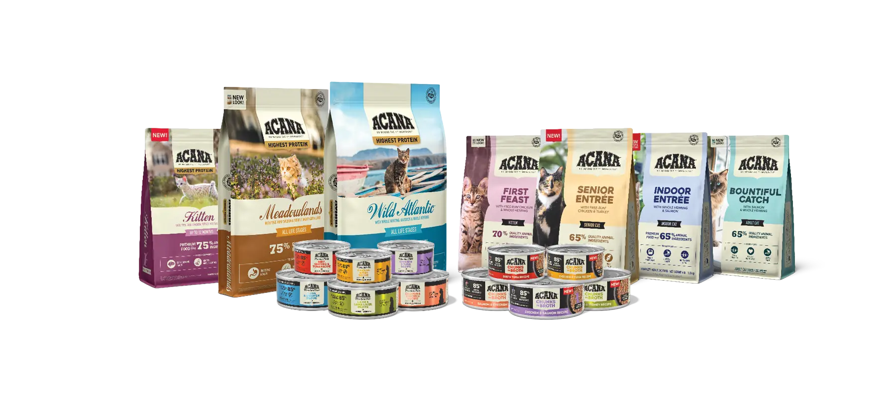 Línea de productos ACANA para gato
